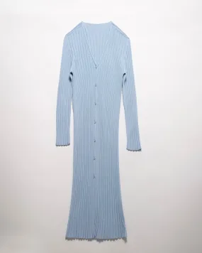 Fine Cotton Long Cardigan (3D-Knit)