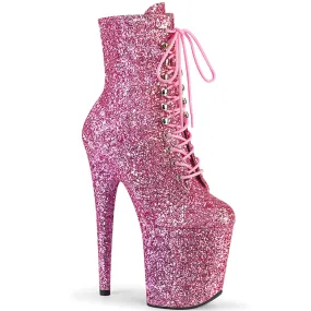 FLAMINGO-1020GWR Pleaser Baby Pink Glitter Sexy Platform Shoes (Pole Dancing Heels)