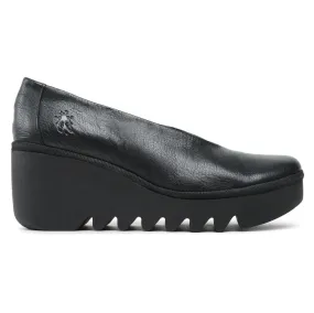 Fly London BESO246FLY Leather Women's Wedge Heel Shoes