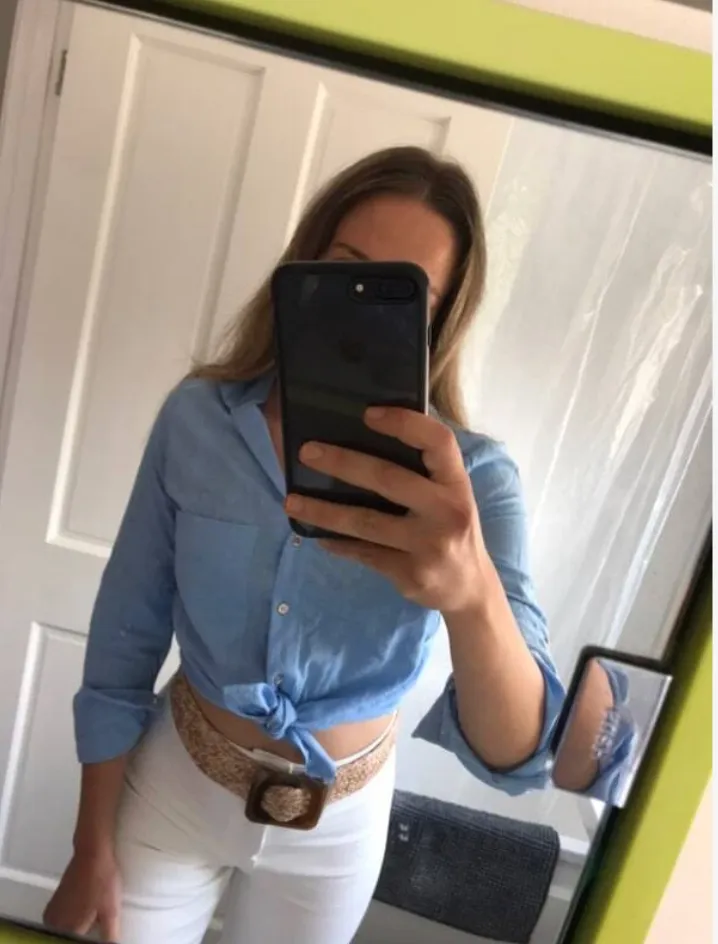 Formal Women's Roll Up Sleeve Button Up Shirt