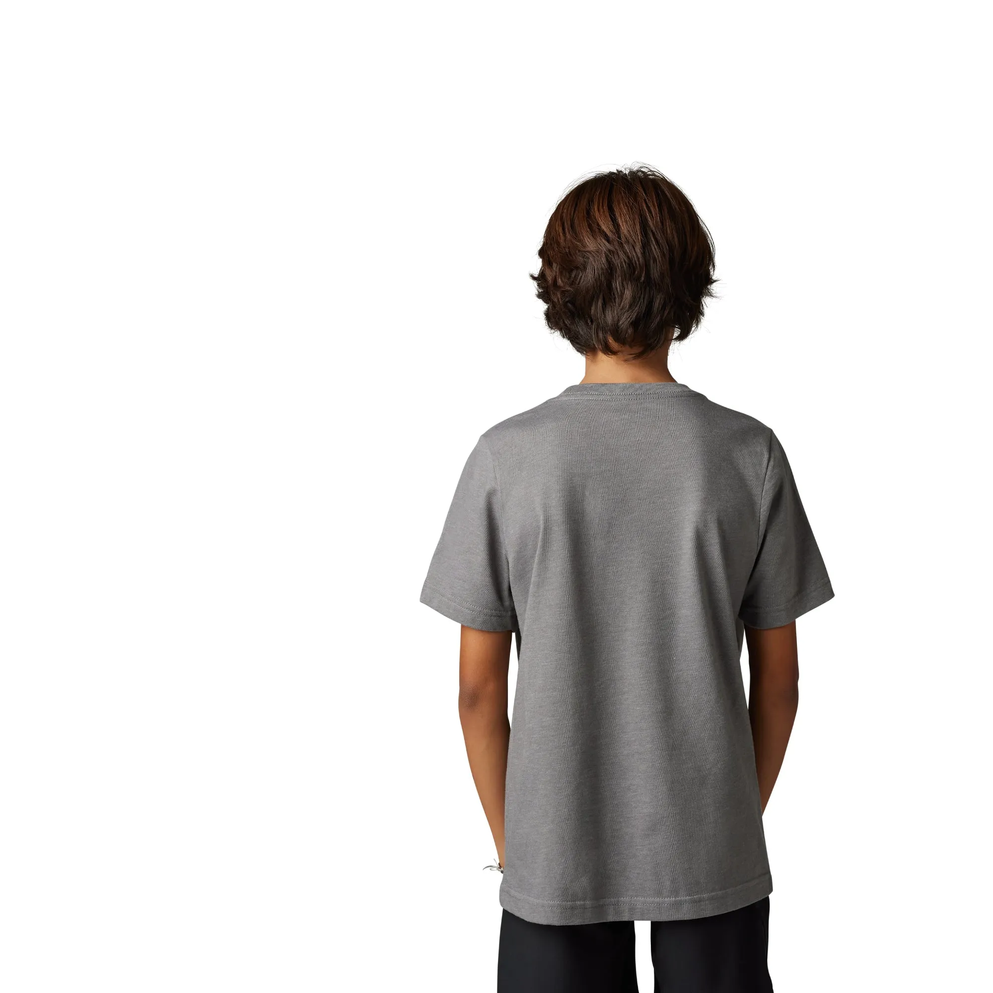 Fox Racing  Youth Kawasaki Short Sleeve Tee T-Shirt Crew Neck Heather Graphite