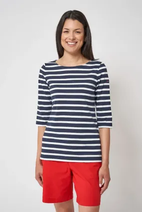French Sleeve Striped Tee