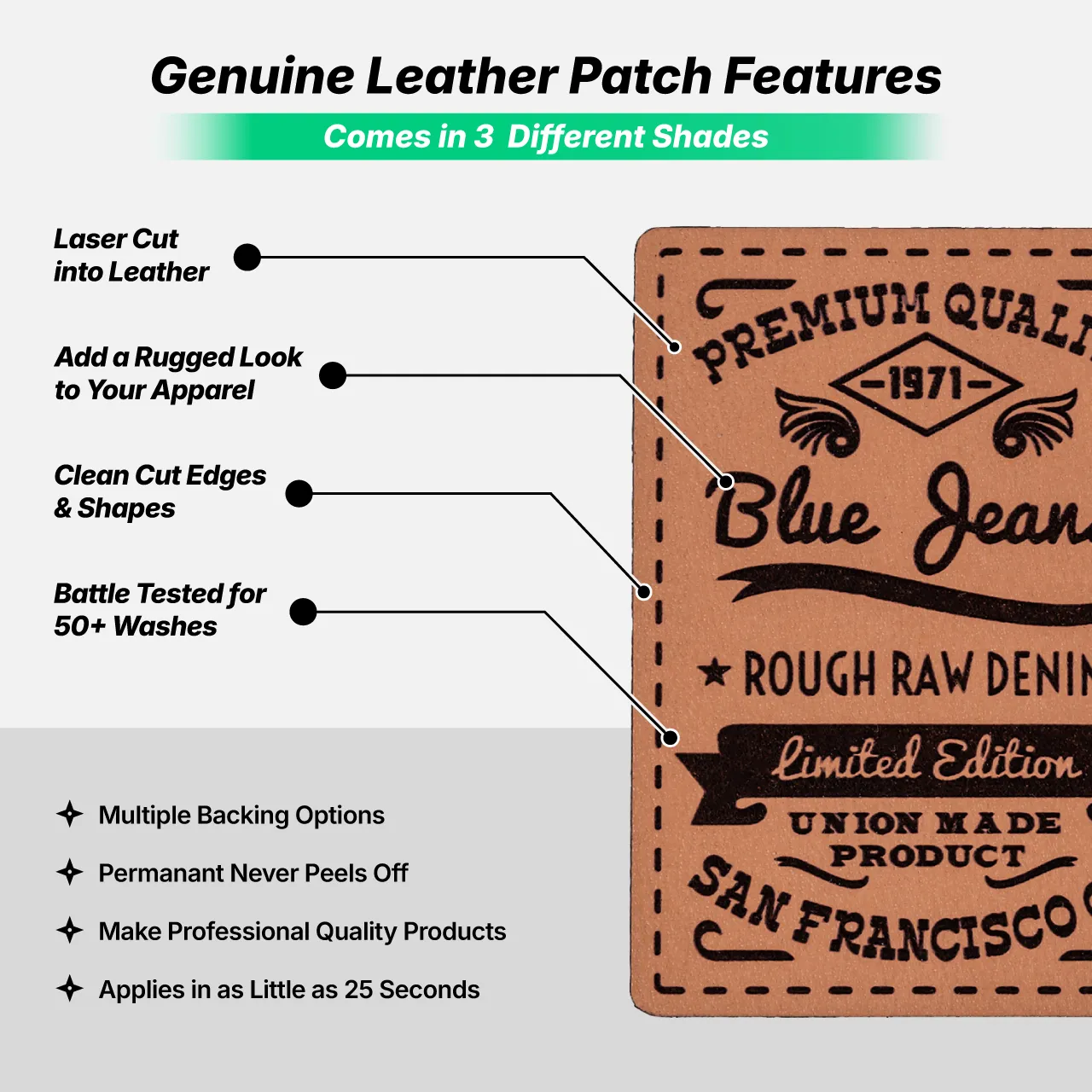 Genuine Leather Patches