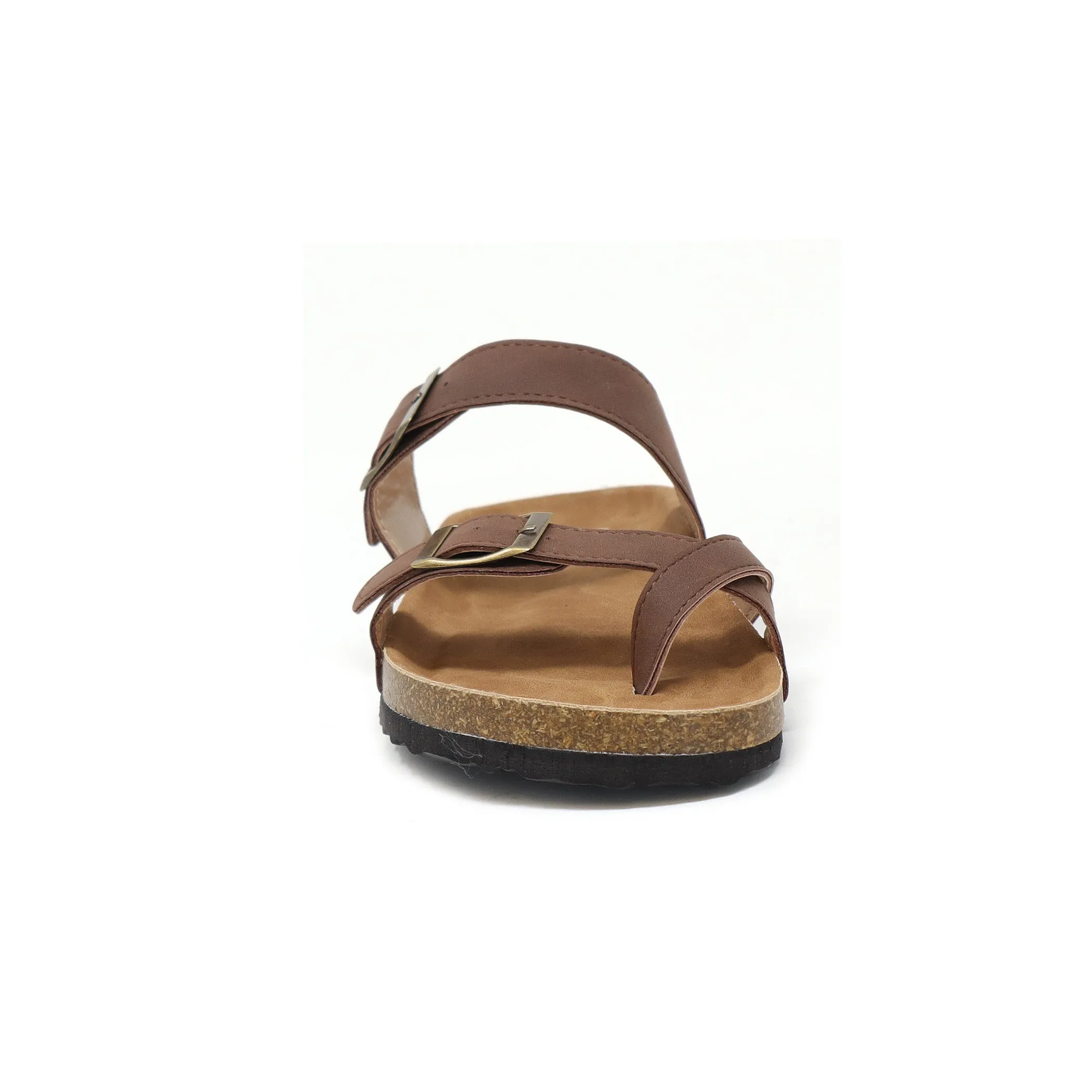 GIAN-280 Women's Slide Sandal With Strap and Buckle