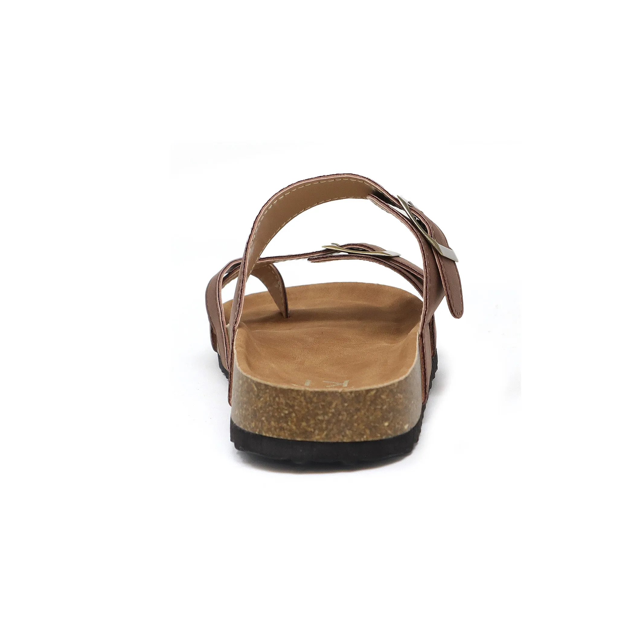 GIAN-280 Women's Slide Sandal With Strap and Buckle