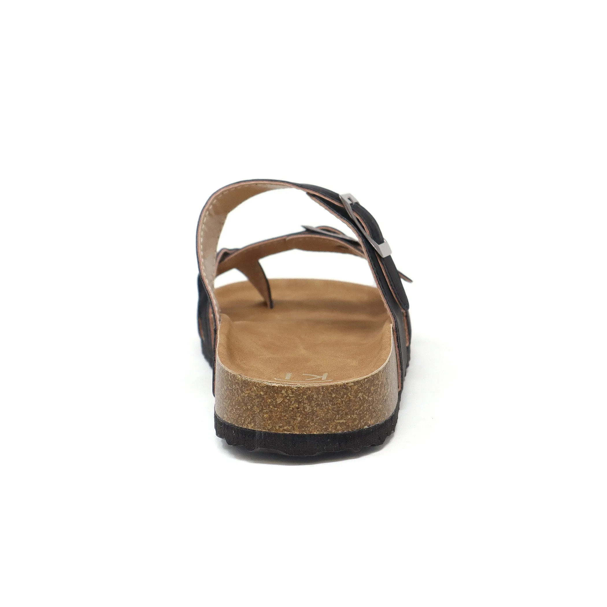 GIAN-280 Women's Slide Sandal With Strap and Buckle