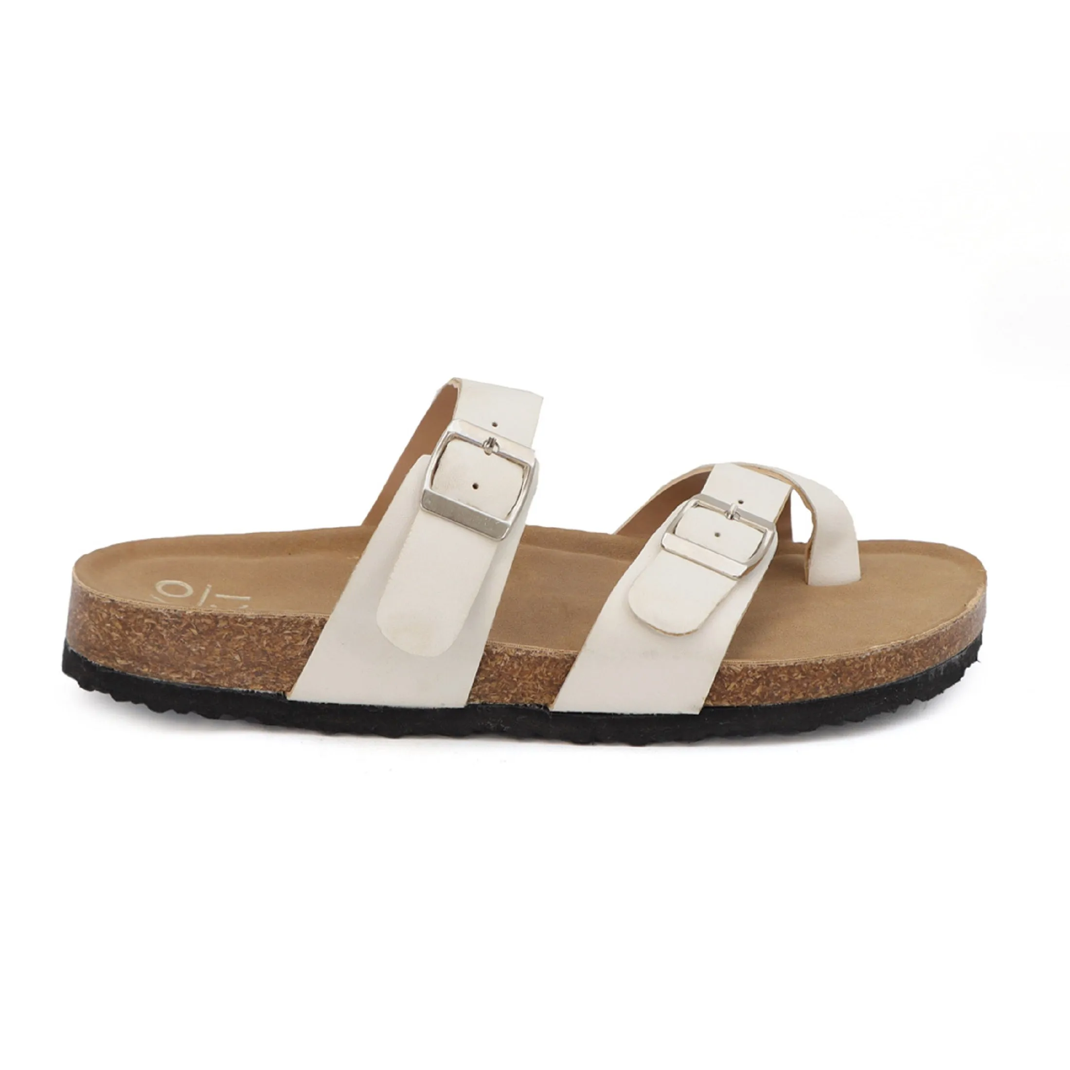 GIAN-280 Women's Slide Sandal With Strap and Buckle