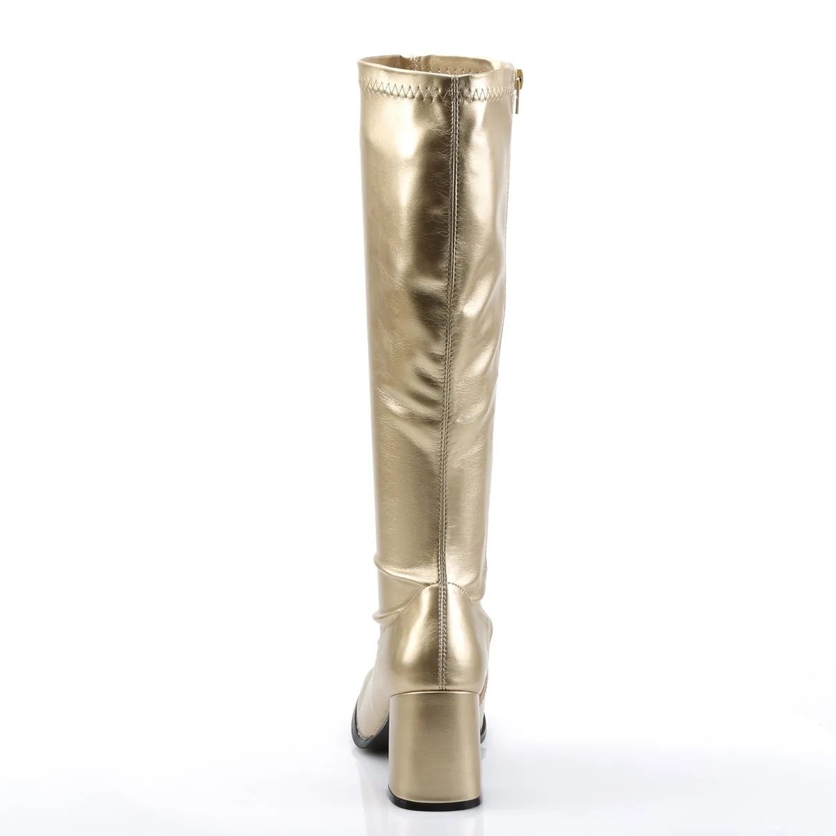 GOGO-300 Funtasma Gold Fancy Dress Women's Boots (Fantasy Footwear)