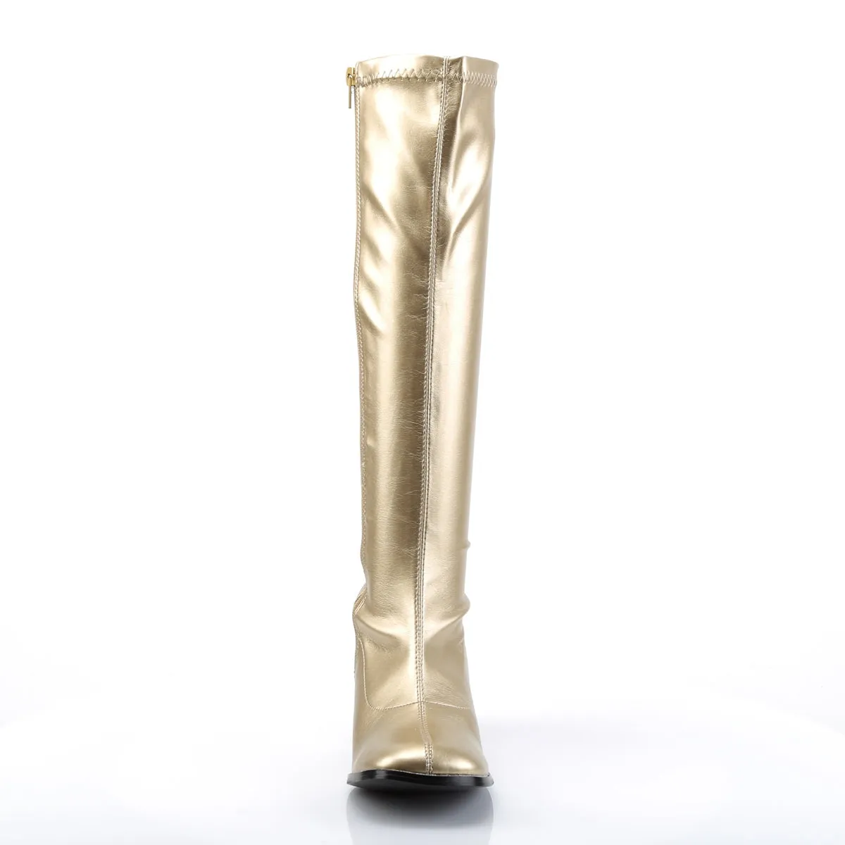 GOGO-300 Funtasma Gold Fancy Dress Women's Boots (Fantasy Footwear)
