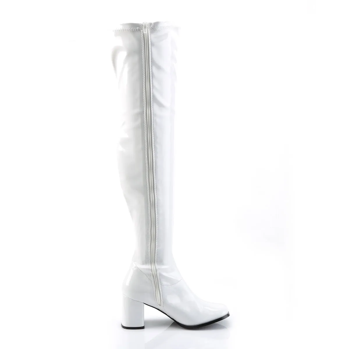 GOGO-3000 Funtasma White Fancy Dress Women's Boots (Fantasy Footwear)