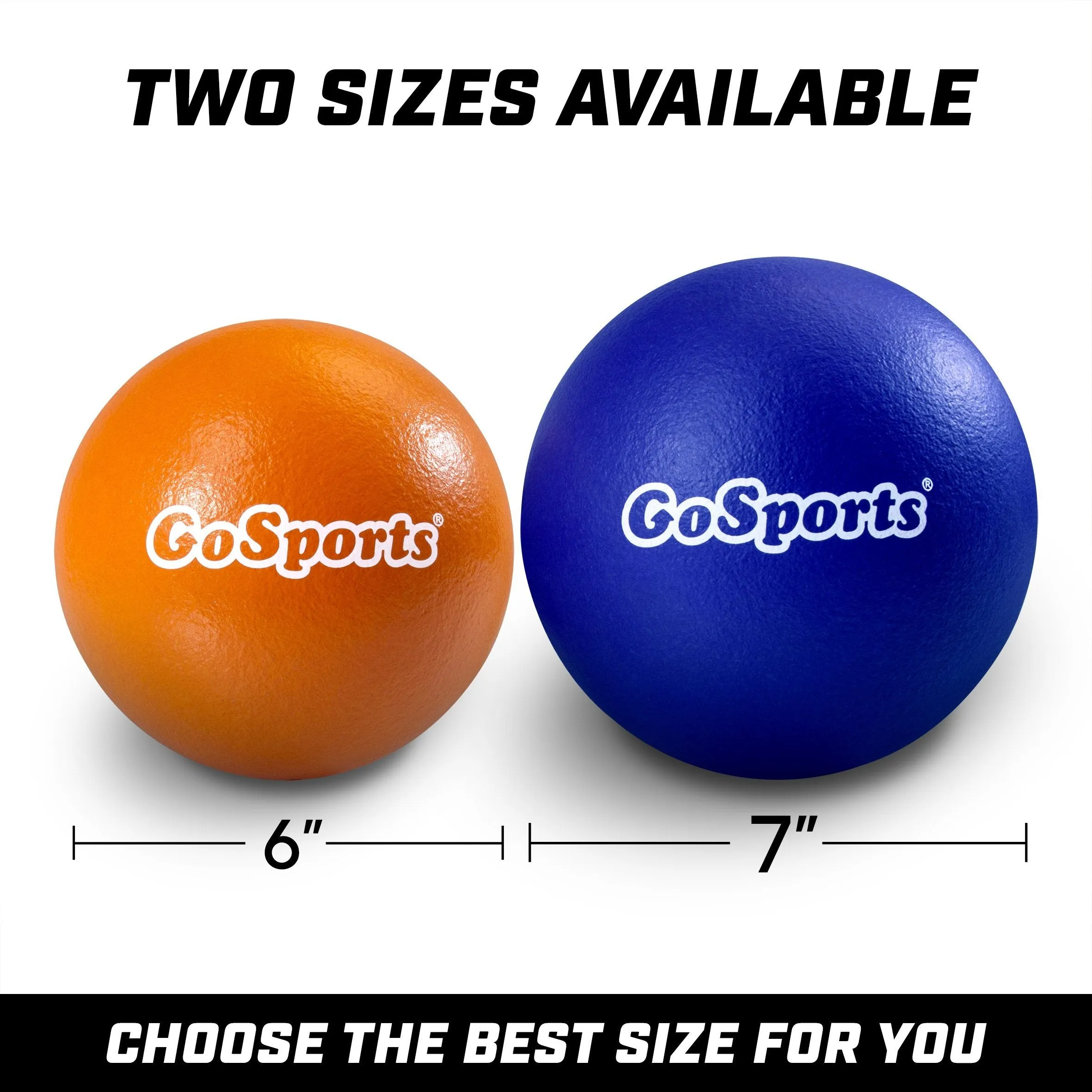 GoSports 7" Soft Skin Foam Playground Dodgeballs