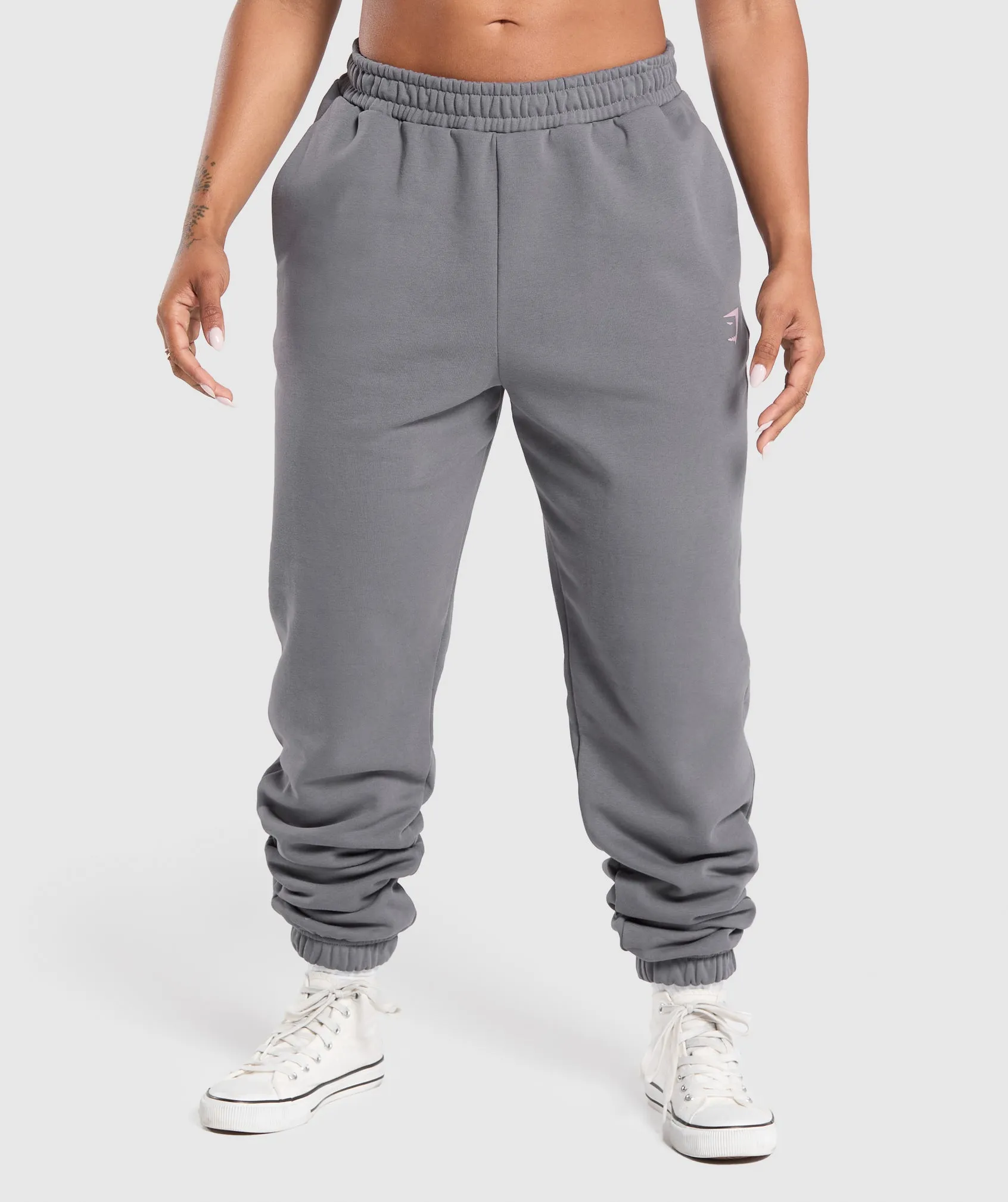 Gymshark Powered By Pre Joggers - Brushed Grey