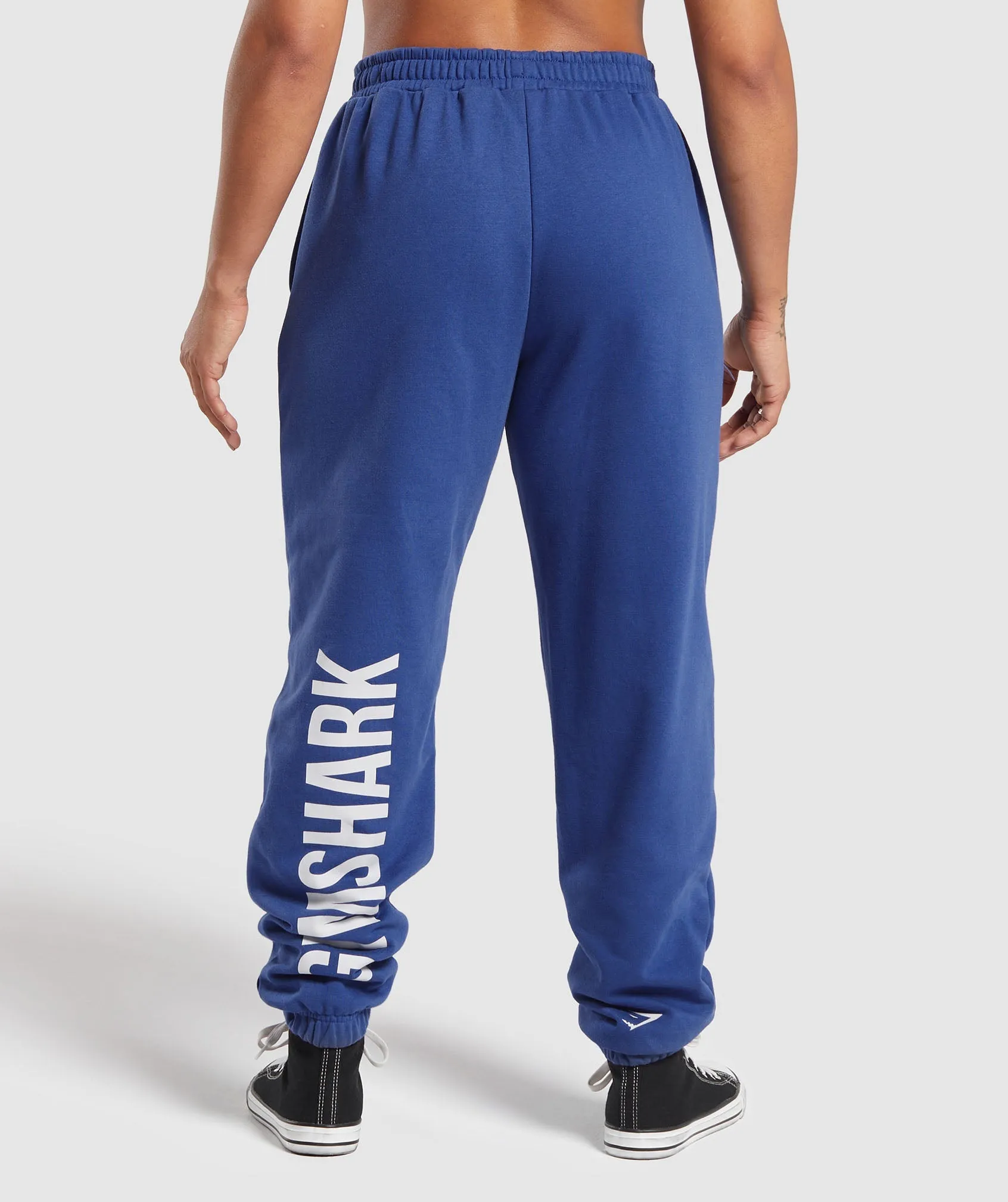 Gymshark Training Department Graphic Oversized Joggers - Wave Blue