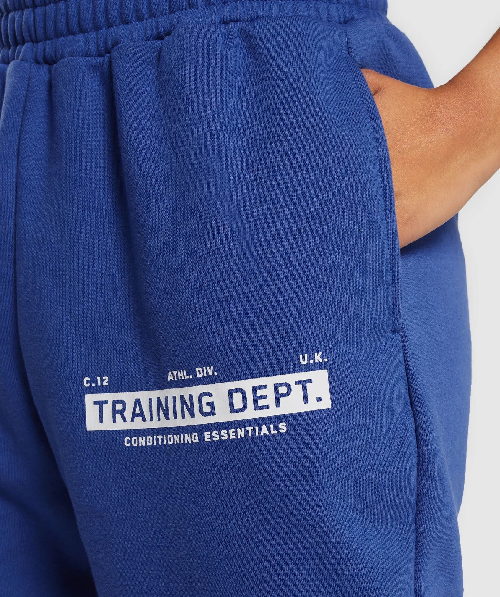 Gymshark Training Department Graphic Oversized Joggers - Wave Blue