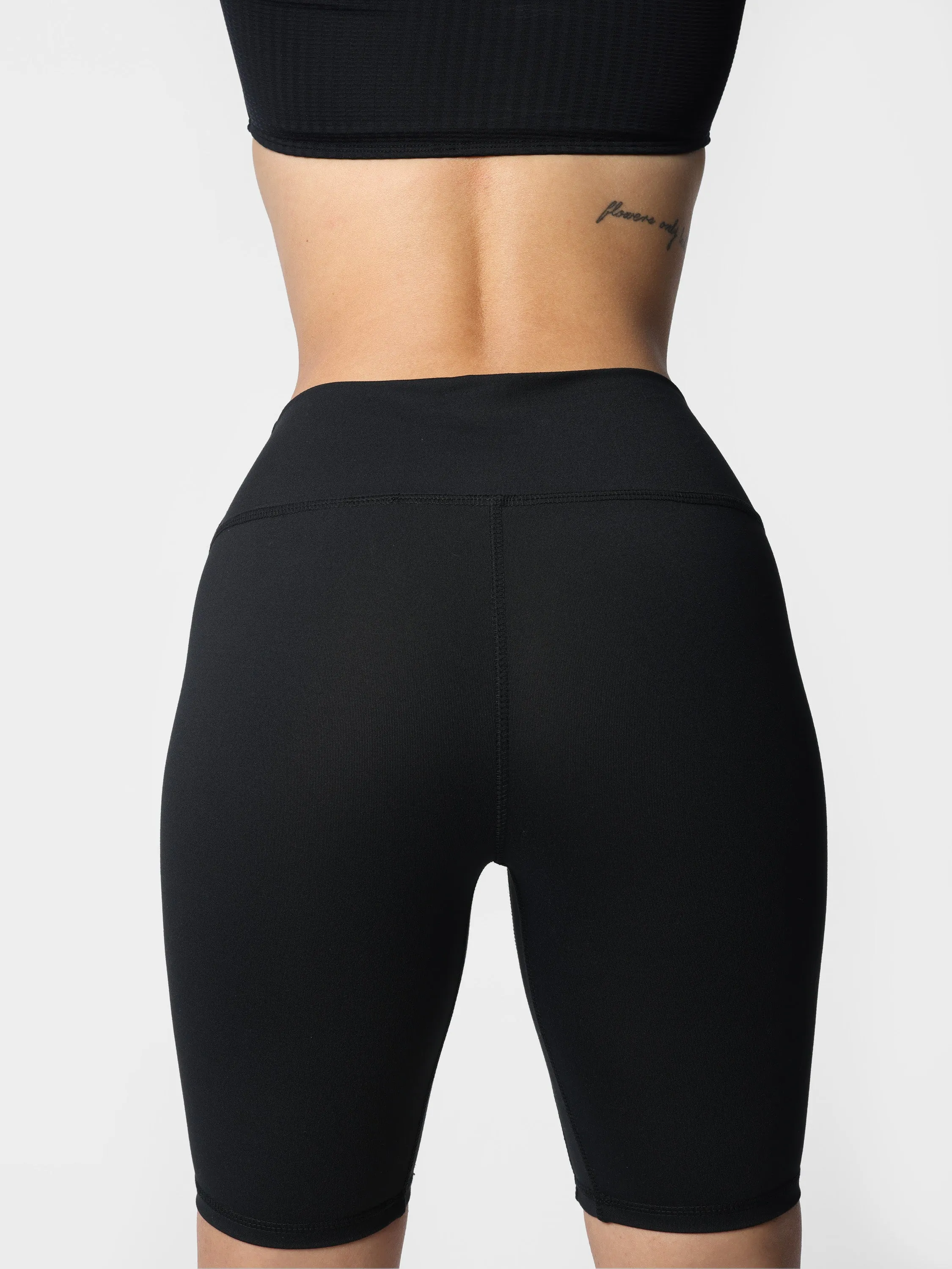 High-Waisted Compression Biker Shorts