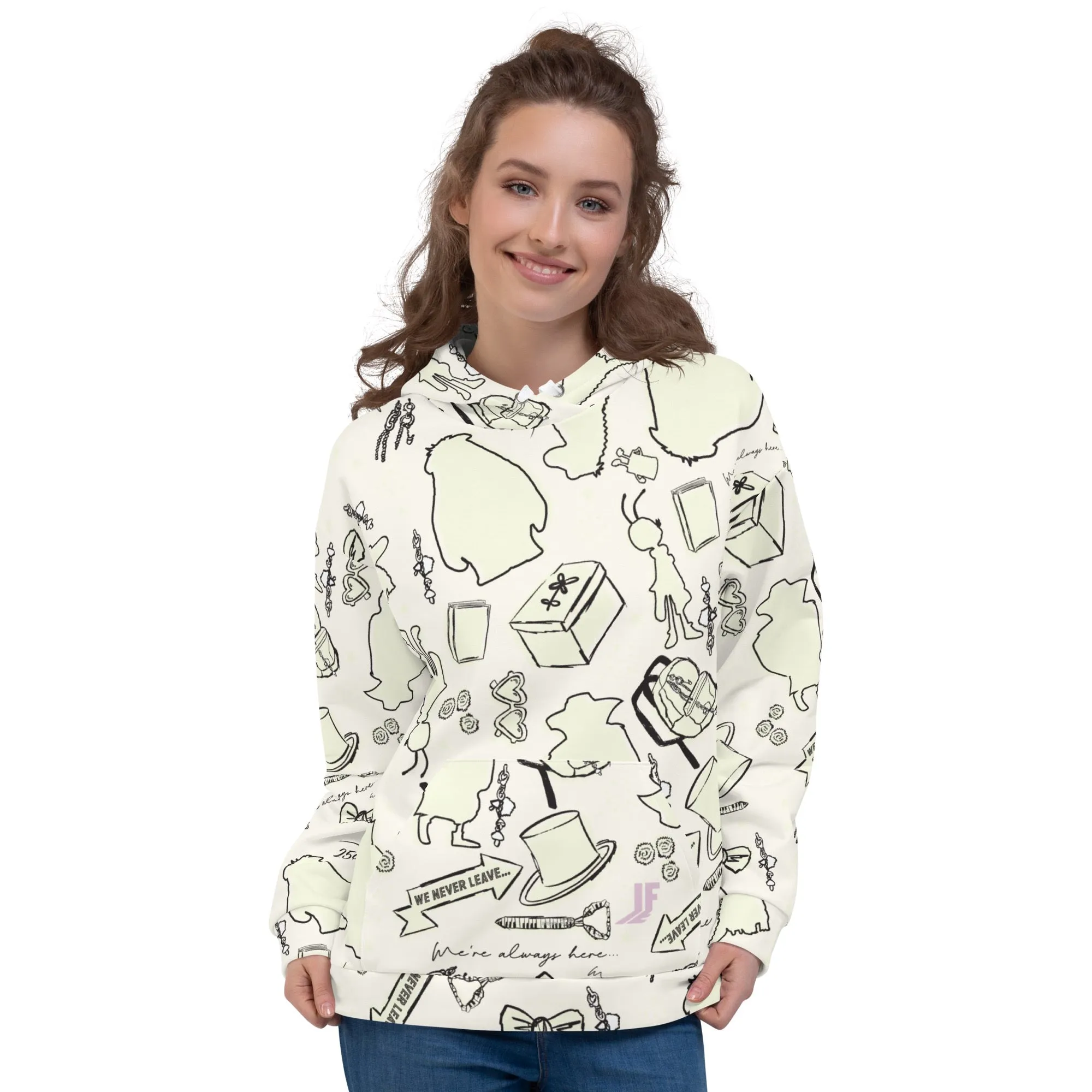 IF Silhouettes Pattern Hoodie