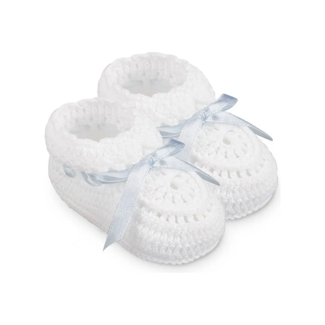 Jefferies Socks Hand Crochet Ribbon Bootie