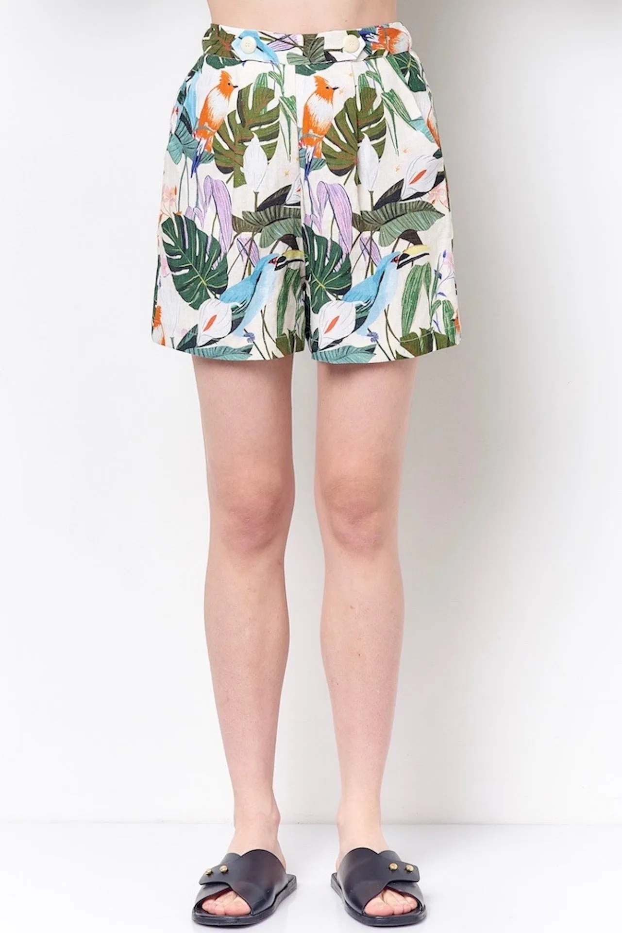 JORDAN High Waisted Shorts-Bird