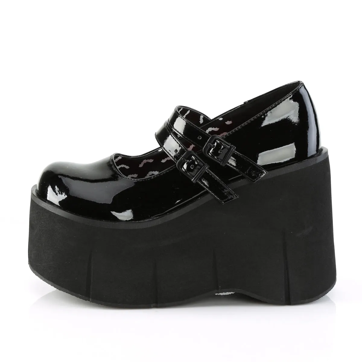 KERA-08 DemoniaCult Black Patent Sexy Women's Heels & Platform Shoes (Alternative Footwear)