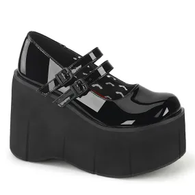 KERA-08 DemoniaCult Black Patent Sexy Women's Heels & Platform Shoes (Alternative Footwear)