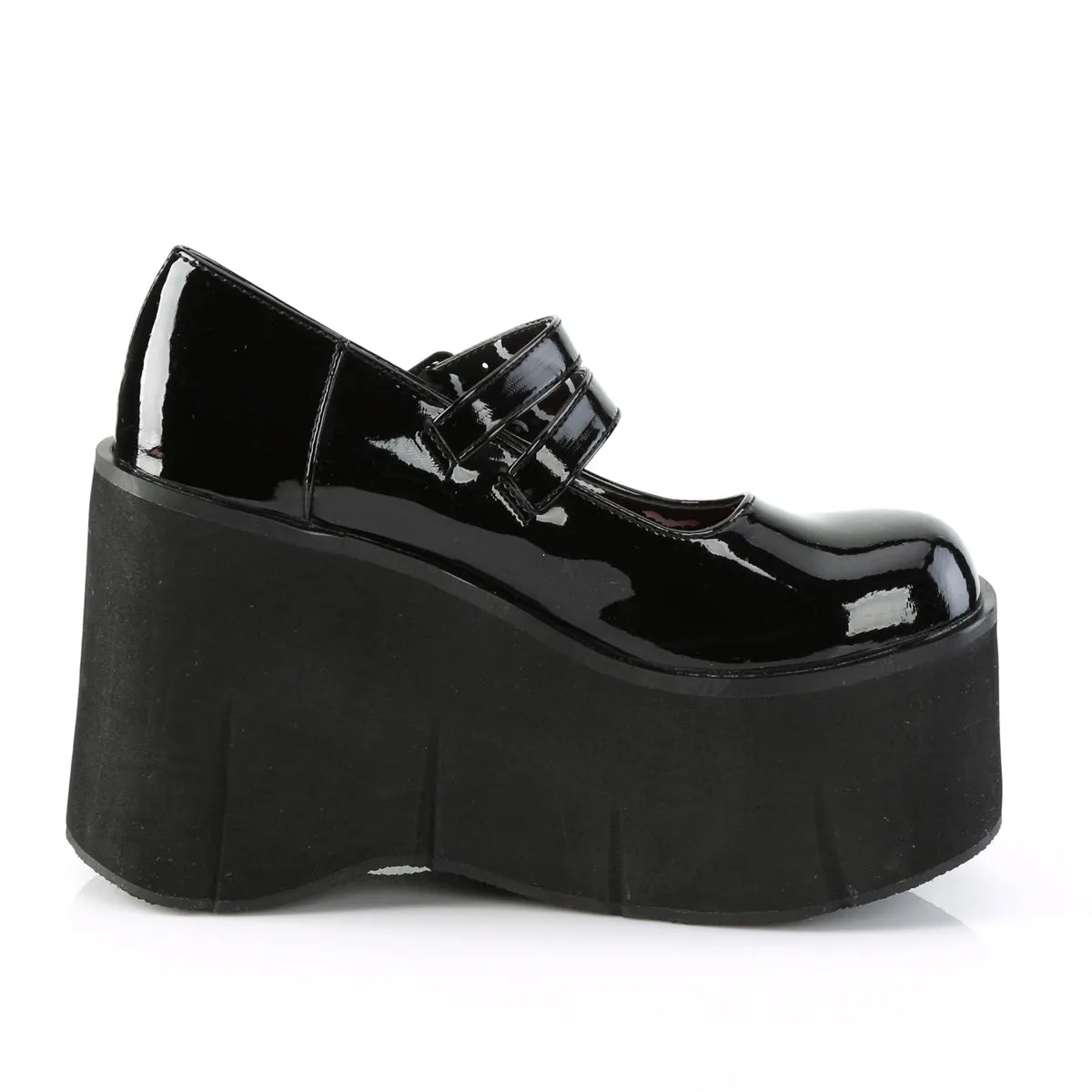 KERA-08 DemoniaCult Black Patent Sexy Women's Heels & Platform Shoes (Alternative Footwear)