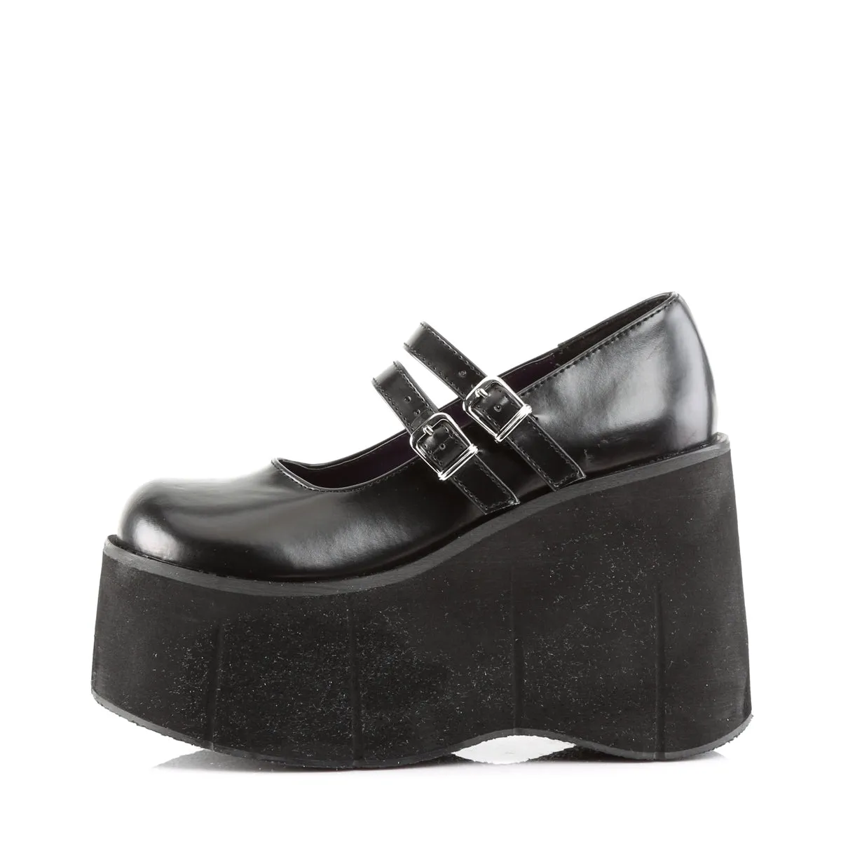 KERA-08 DemoniaCult Black Vegan Leather Sexy Women's Heels & Platform Shoes (Alternative Footwear)