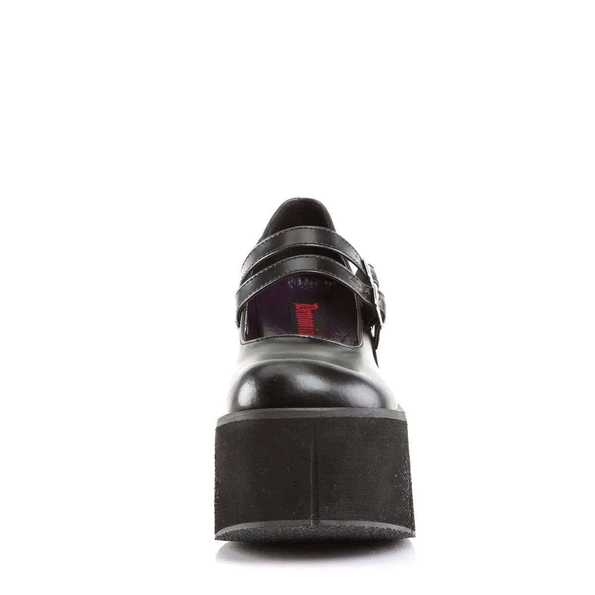 KERA-08 DemoniaCult Black Vegan Leather Sexy Women's Heels & Platform Shoes (Alternative Footwear)