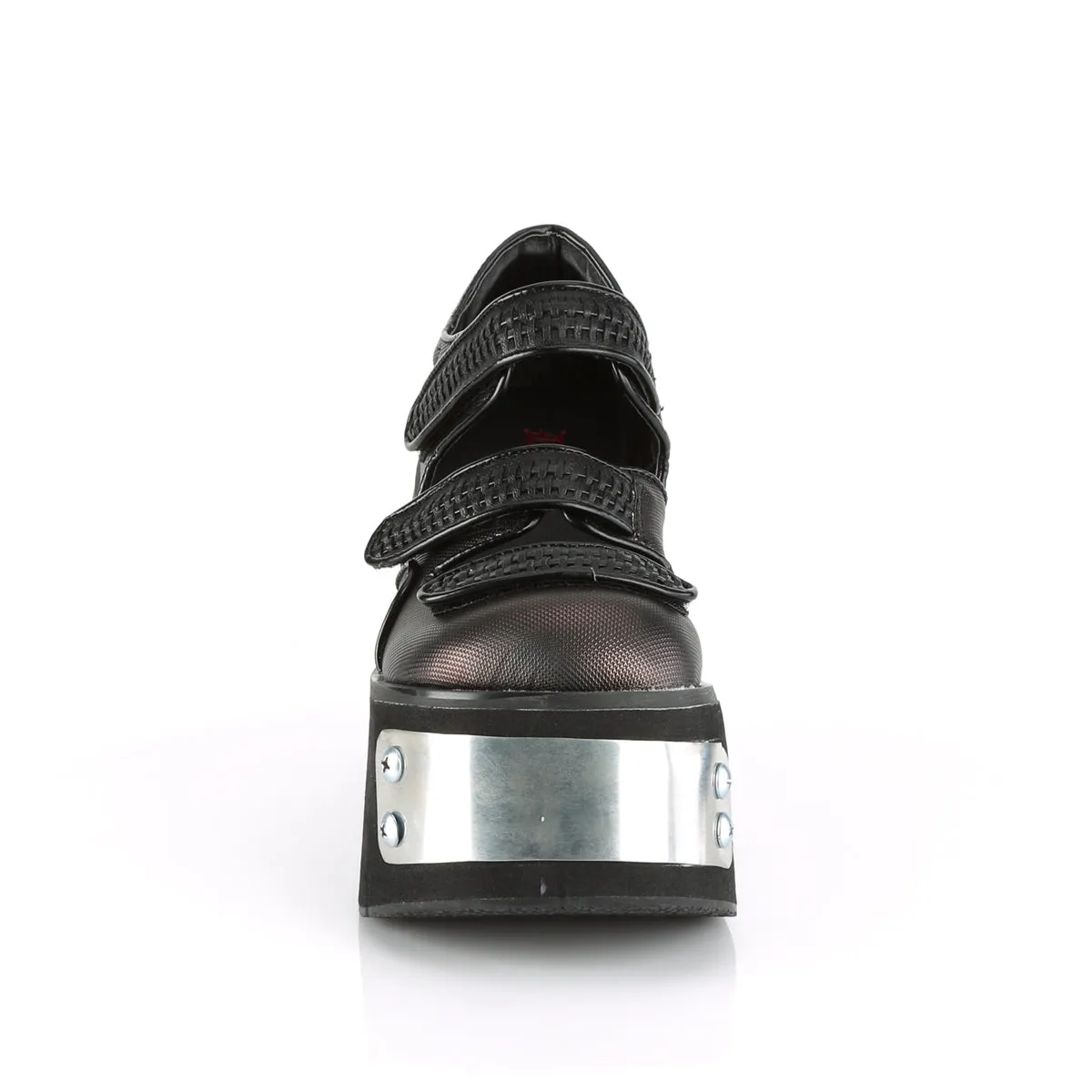 KERA-13 DemoniaCult Black/Pewter Sexy Women's Heels & Platform Shoes (Alternative Footwear)