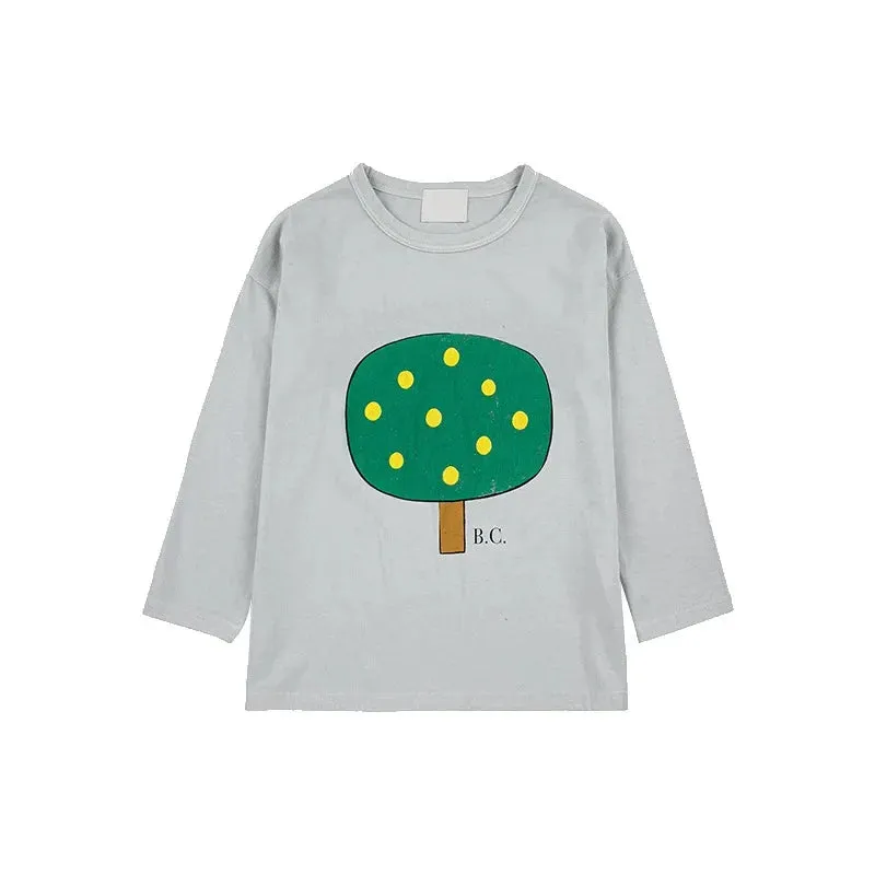 Kids Boys and Girls Trendy Long Sleeve Cool Cartoon Tops