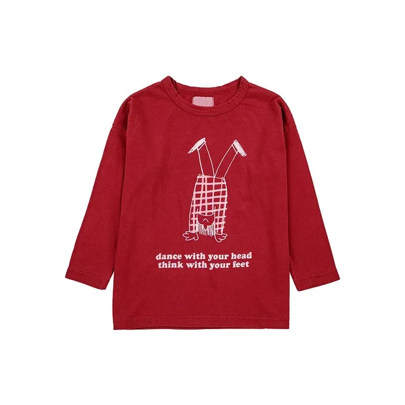 Kids Boys and Girls Trendy Long Sleeve Cool Cartoon Tops
