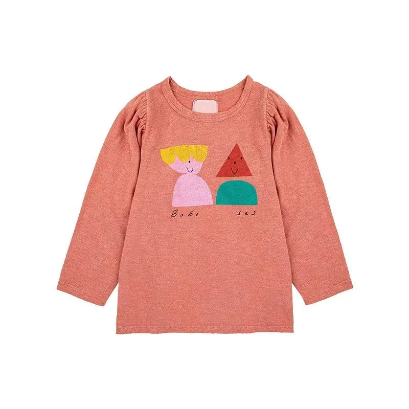Kids Boys and Girls Trendy Long Sleeve Cool Cartoon Tops