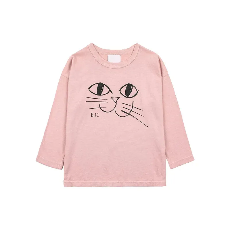 Kids Boys and Girls Trendy Long Sleeve Cool Cartoon Tops