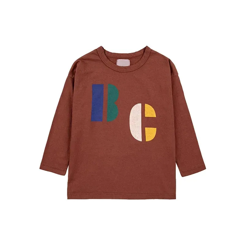 Kids Boys and Girls Trendy Long Sleeve Cool Cartoon Tops