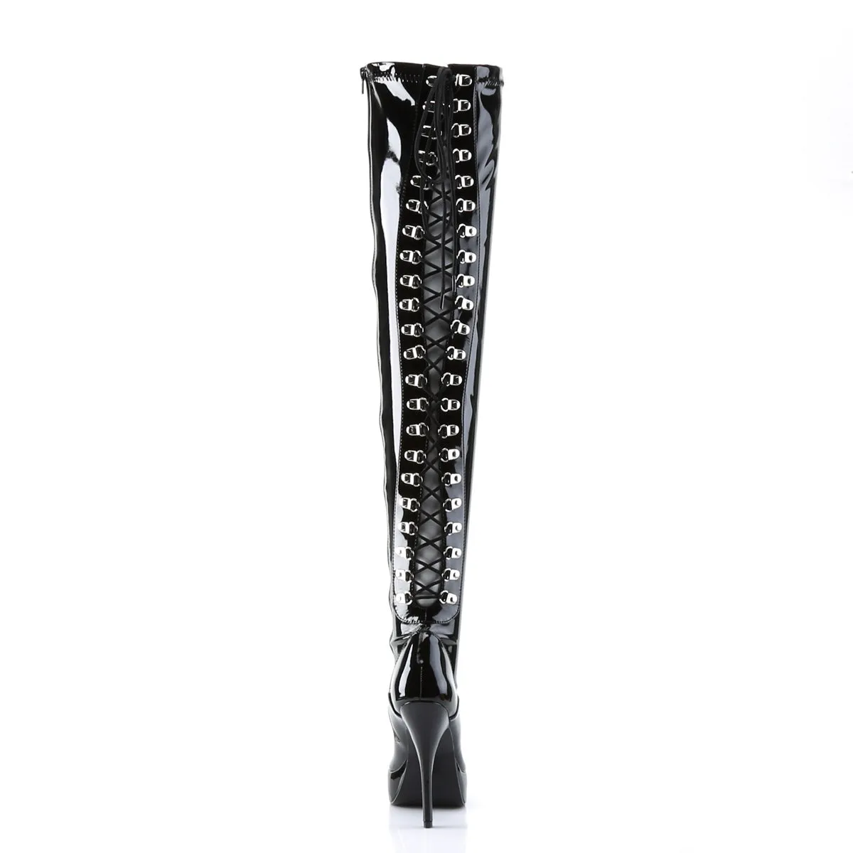 Lace-up Thigh Boots 5-inch Heel INDULGE-3063