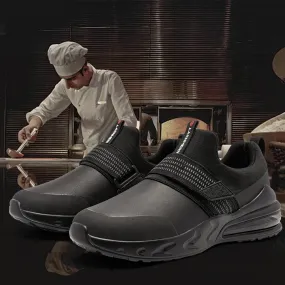LARNMERN Waterproof Chef Shoes for Men - SRC Slip Resistant Restaurant Kitchen Work Shoes
