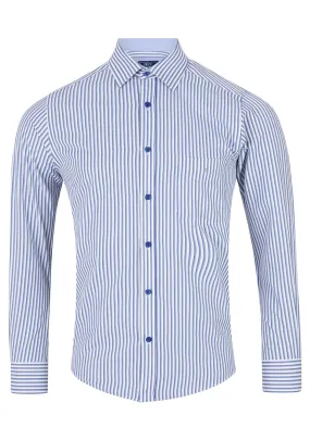 Long Sleeve Stripe Shirt - Grey