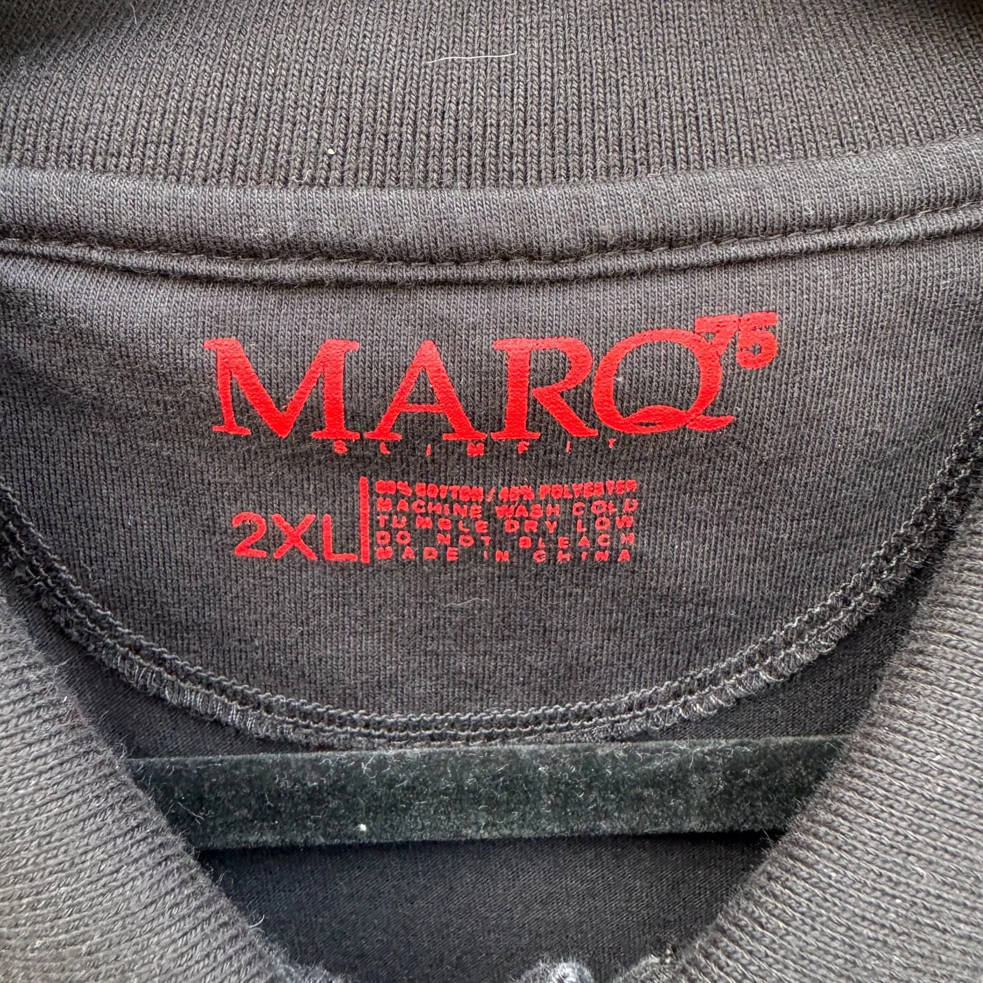 Marq 75 Slim Fit Mens Cotton Poly Blend Polo Shirt Lot of 3 - 2 Black 1 Navy 2XL