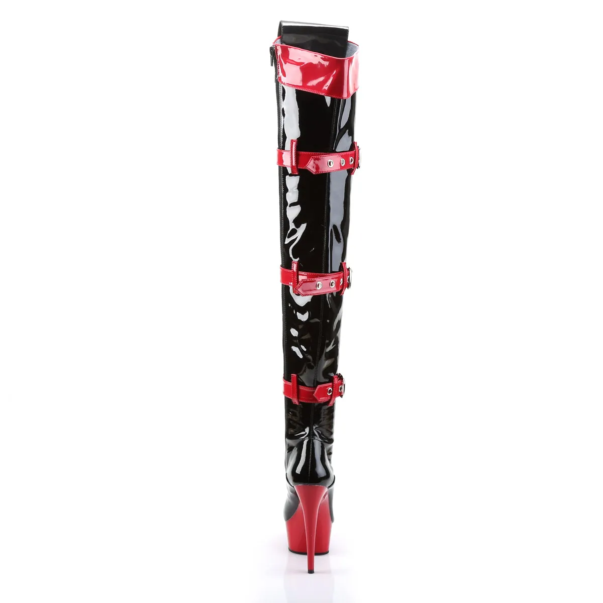 MEDIC-3028 Funtasma Black/Red Fancy Dress Women's Boots (Fantasy Footwear)