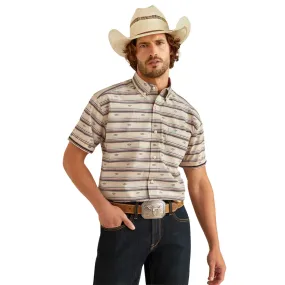 Men's Ariat Gary Cream Classic Fit Button Down Shirt 10054682