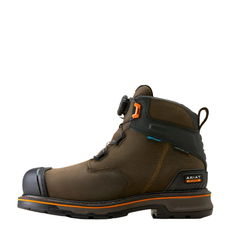 Men's Ariat Stump Jumper 6" BOA Waterproof Composite Toe Work Boot 10048060
