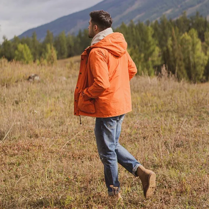 Men's Autumn/Winter Warm Hooded Long Jacket