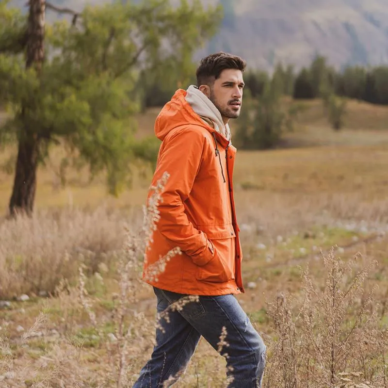 Men's Autumn/Winter Warm Hooded Long Jacket