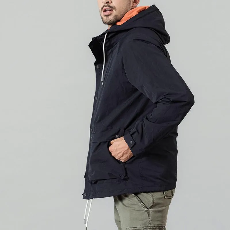 Men's Autumn/Winter Warm Hooded Long Jacket