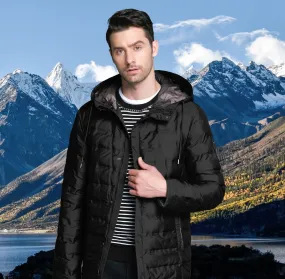 Men's Winter Casual Warm Hooded Short Jacket