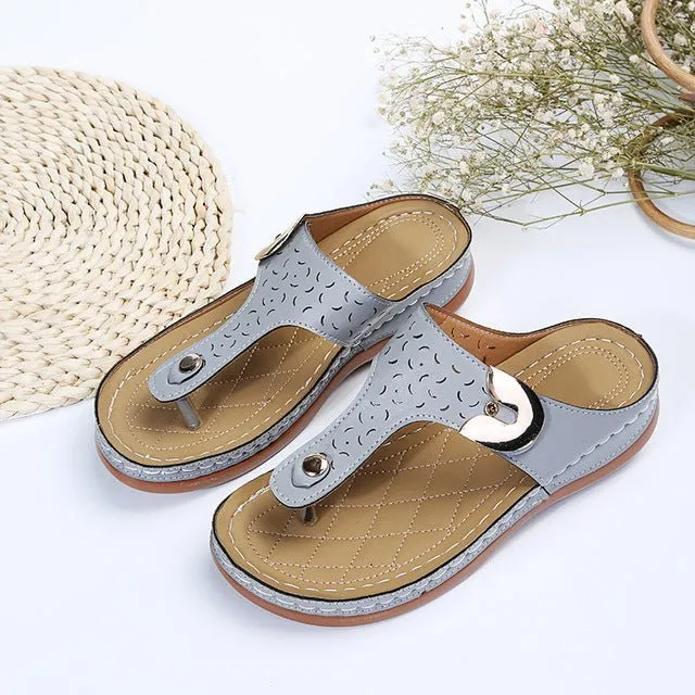 MOONBIFFY Peppy Premium Open Toe Anti-slip Leather Multi-Choice Sandal Shoes