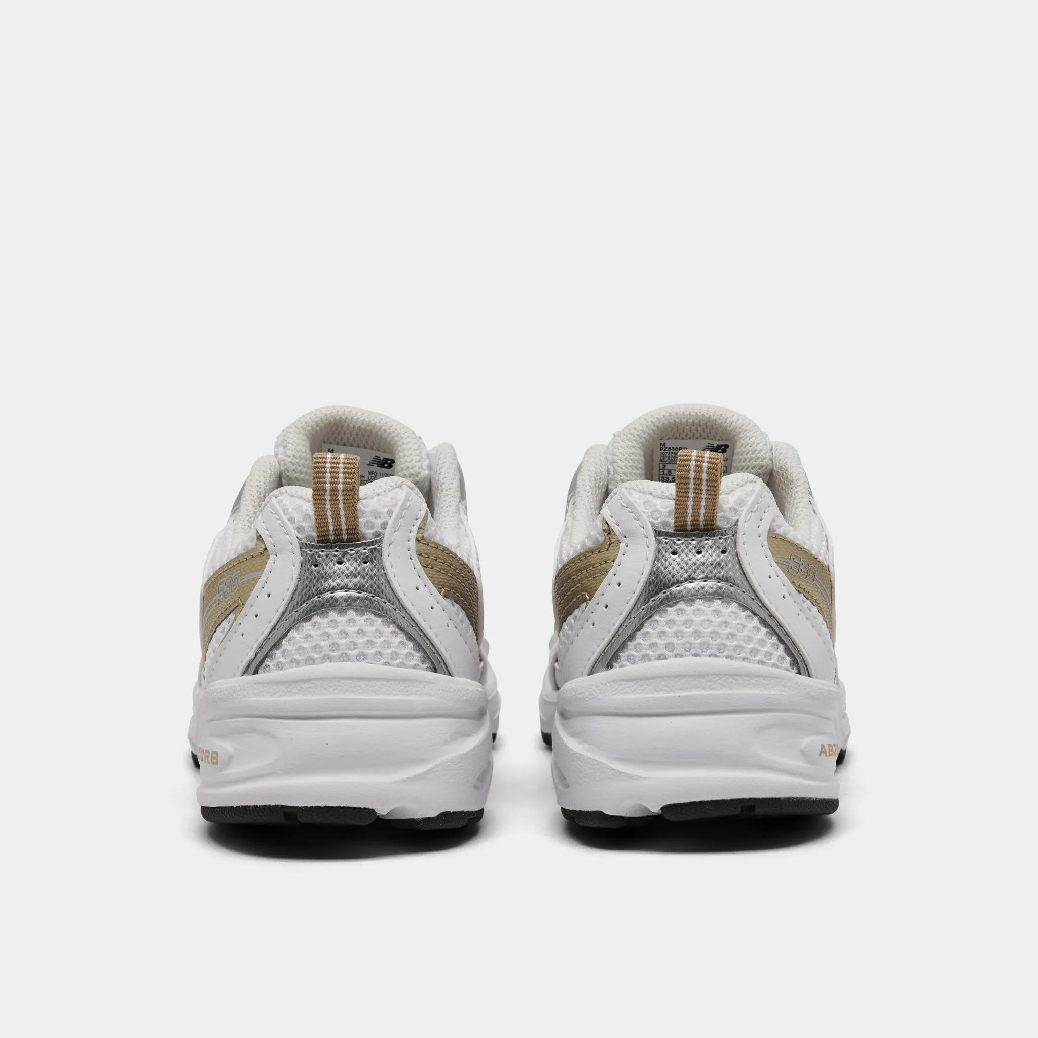 New Balance Children's PZ530RD White / Beige - Silver