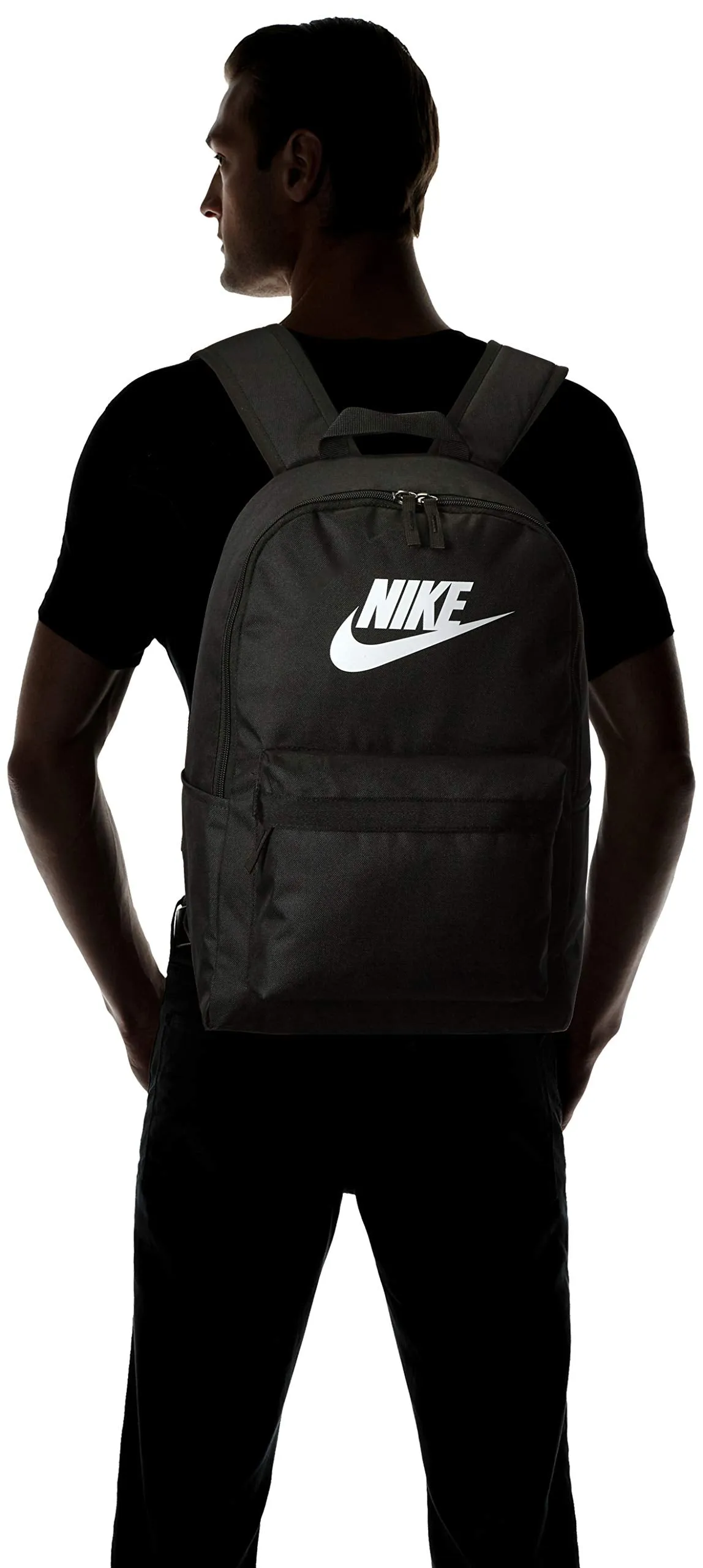 NIKE Heritage Backpack 2.0, Black/Black/White, Misc