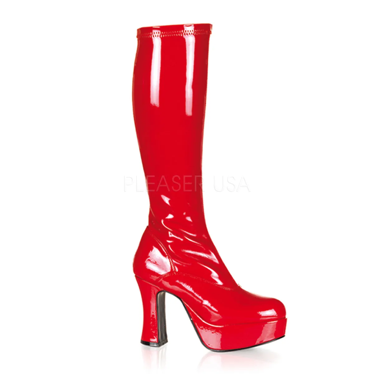 Platform GoGo Boot with 4-inch Heel EXOTICA-2000