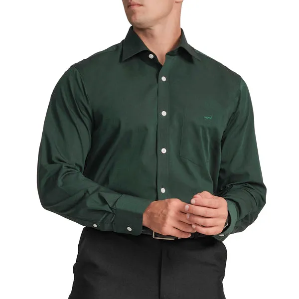 Regular Fit Full Sleeve Formal Core Shirt -Pepper Green