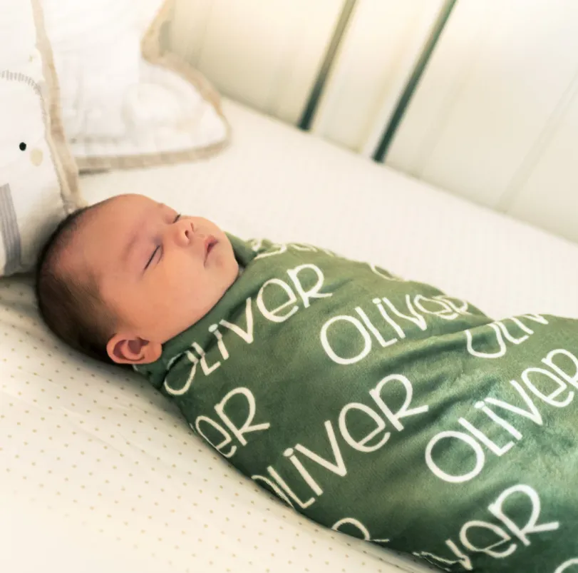 REPEATING NAME PERSONALIZED BABY BLANKET